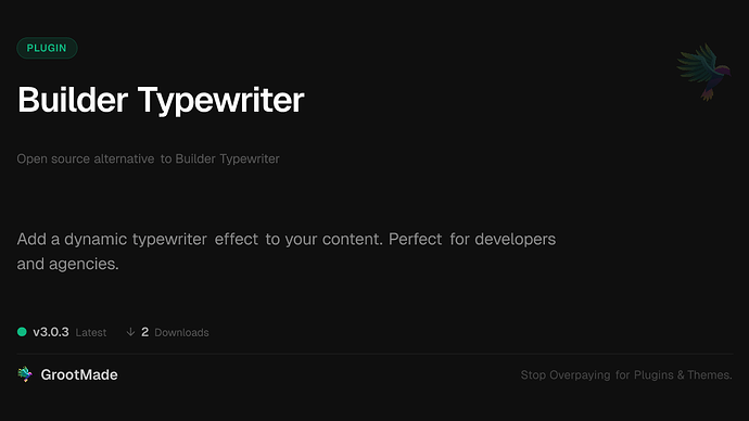 Builder Typewriter