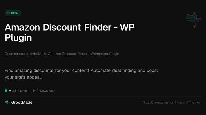 Amazon Discount Finder - WP Plugin