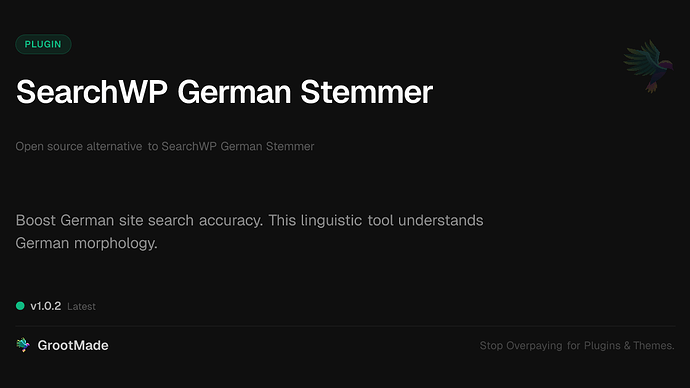 SearchWP German Stemmer