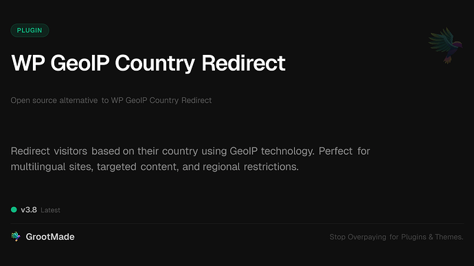 WP GeoIP Country Redirect