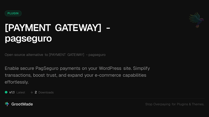 [PAYMENT GATEWAY] - pagseguro