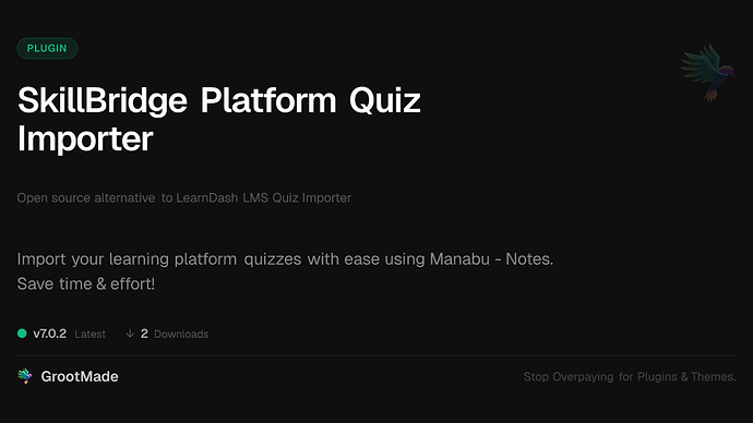 SkillBridge Platform Quiz Importer