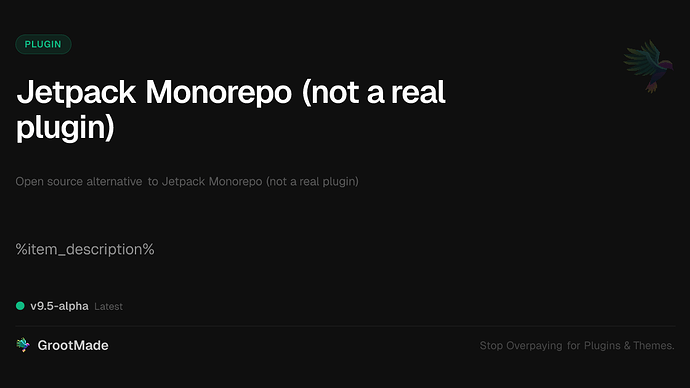 Jetpack Monorepo (not a real plugin)
