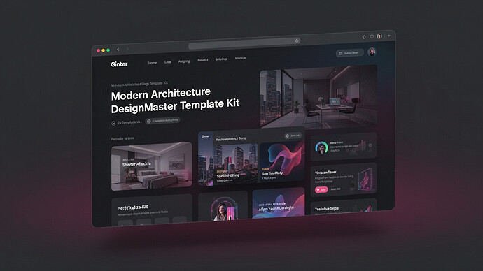 Ginter - Modern Architecture DesignMaster Template Kit