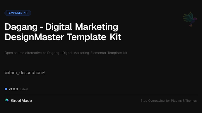 Dagang - Digital Marketing DesignMaster Template Kit