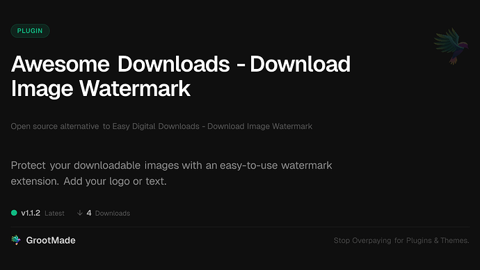 Awesome Downloads - Download Image Watermark