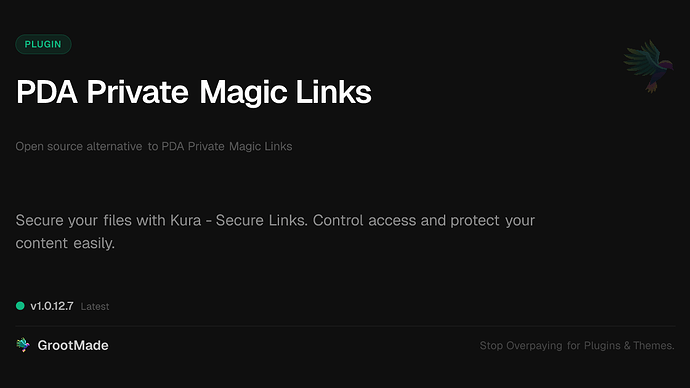 PDA Private Magic Links