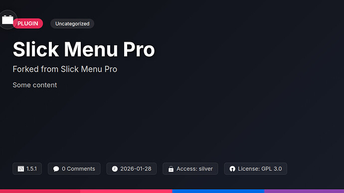 Slick Menu Pro