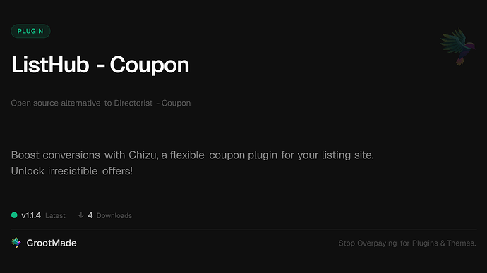ListHub - Coupon