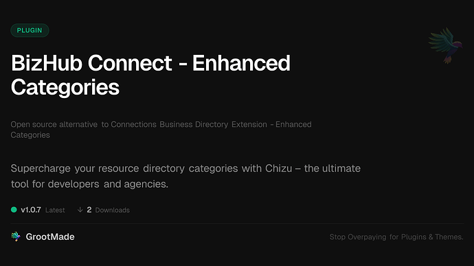 BizHub Connect - Enhanced Categories