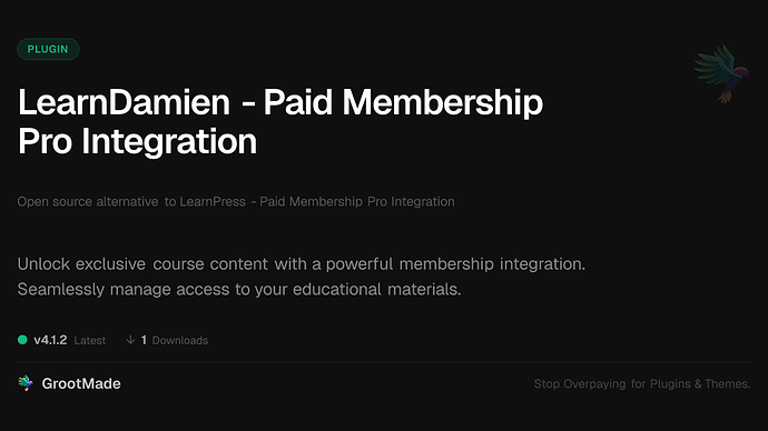 LearnDamien - Paid Membership Pro Integration