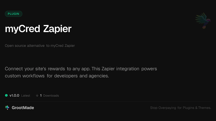 myCred Zapier