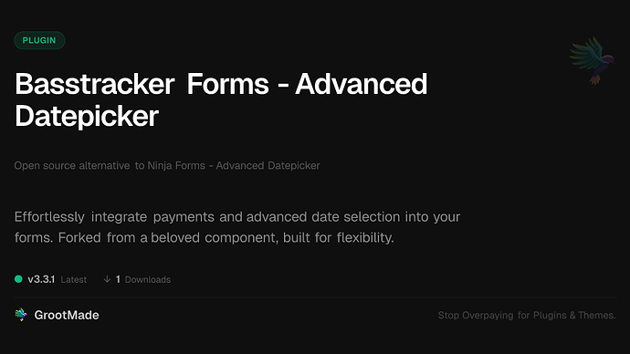 Basstracker Forms - Advanced Datepicker