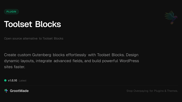 Toolset Blocks