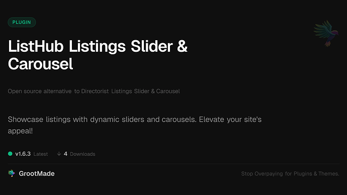 ListHub Listings Slider & Carousel
