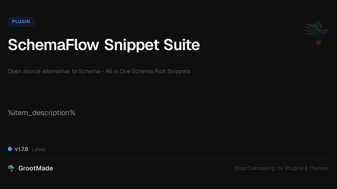 SchemaFlow Snippet Suite