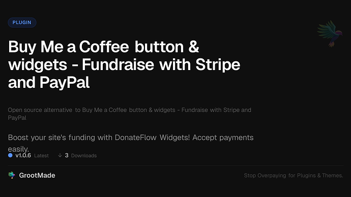 Buy Me a Coffee button & widgets - Fundraise with Stripe and PayPal