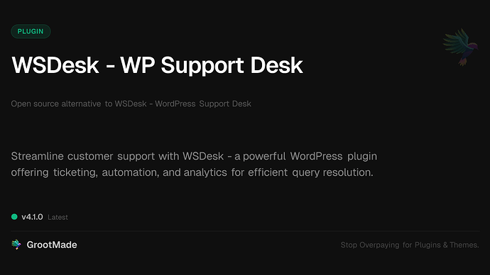 WSDesk - WP Support Desk