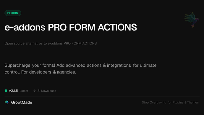 e-addons PRO FORM ACTIONS