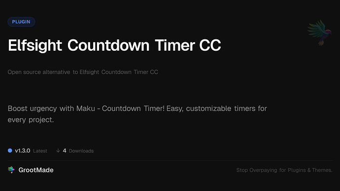Elfsight Countdown Timer CC