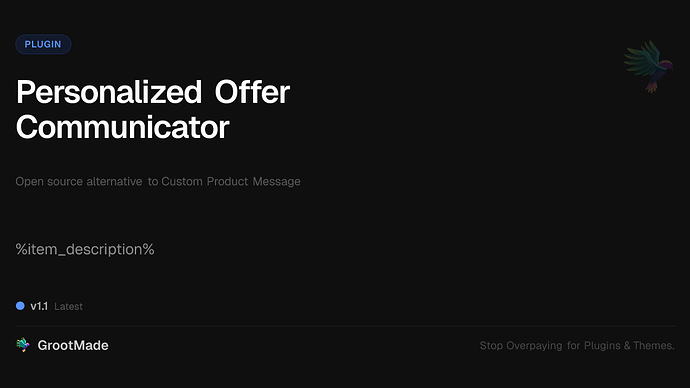 Personalized Offer Communicator