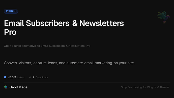 Email Subscribers & Newsletters Pro