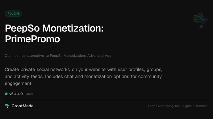 PeepSo Monetization: PrimePromo
