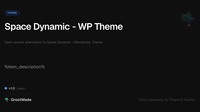 Space Dynamic - WP Theme