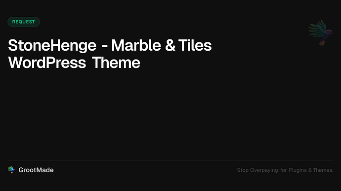 StoneHenge - Marble & Tiles WordPress Theme