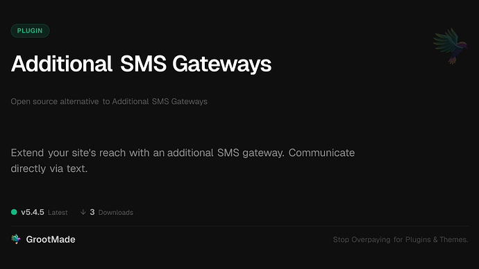 Additional SMS Gateways