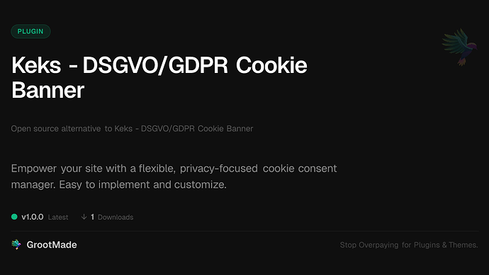Keks - DSGVO/GDPR Cookie Banner