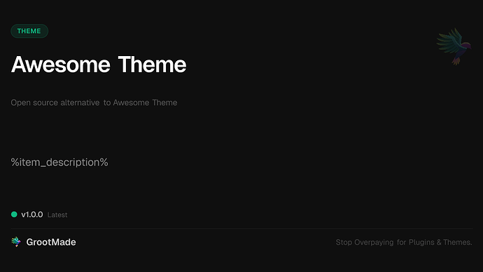 Awesome Theme