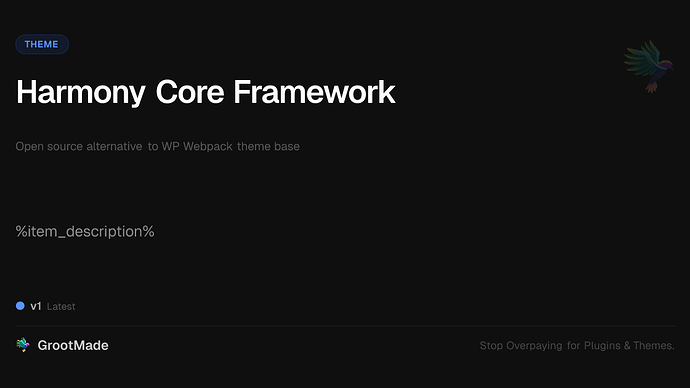 Harmony Core Framework