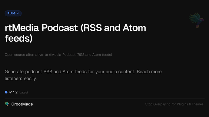 rtMedia Podcast (RSS and Atom feeds)