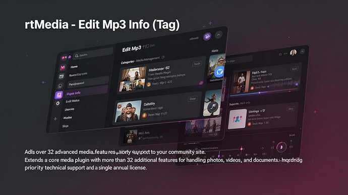 rtMedia - Edit Mp3 Info (ID3 Tags)