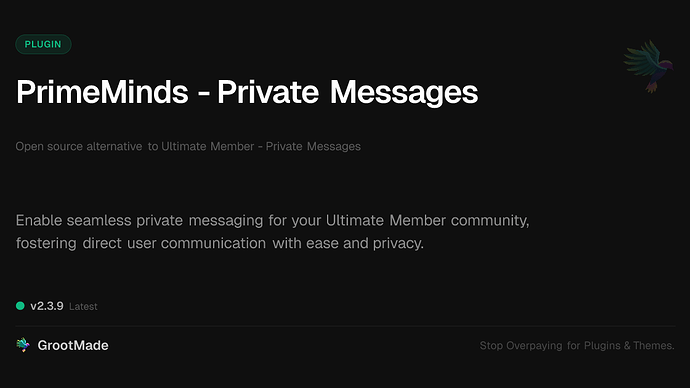 PrimeMinds - Private Messages