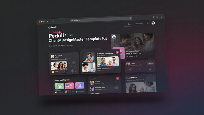 Peduli - Charity DesignMaster Template Kit