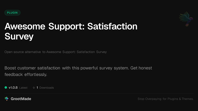 Awesome Support: Satisfaction Survey