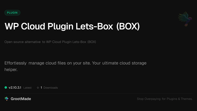 WP Cloud Plugin Lets-Box (BOX)