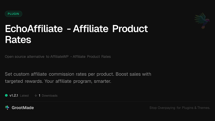 EchoAffiliate - Affiliate Product Rates