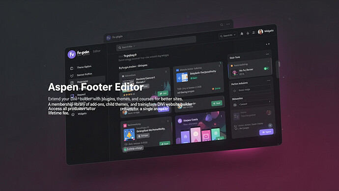 Aspen Footer Editor