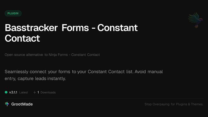 Basstracker Forms - Constant Contact