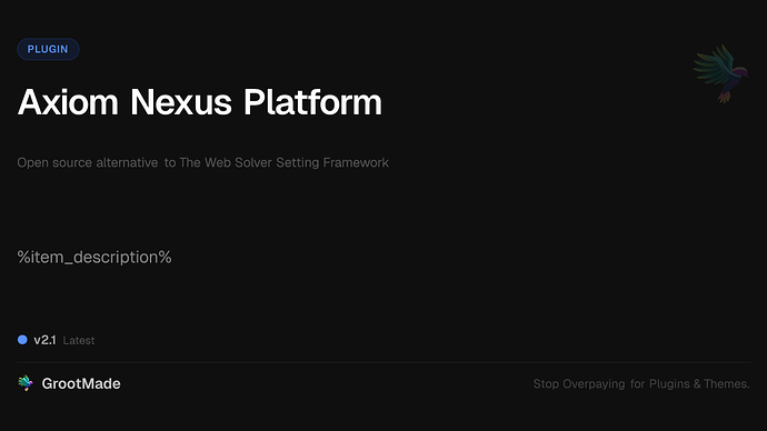 Axiom Nexus Platform
