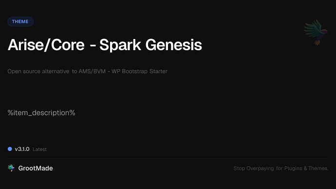 Arise/Core - Spark Genesis
