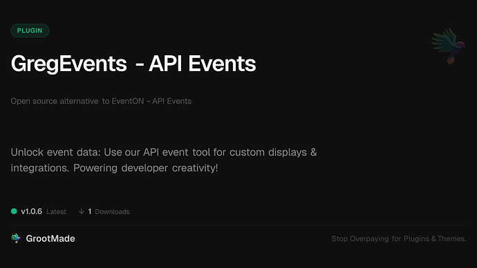 GregEvents - API Events