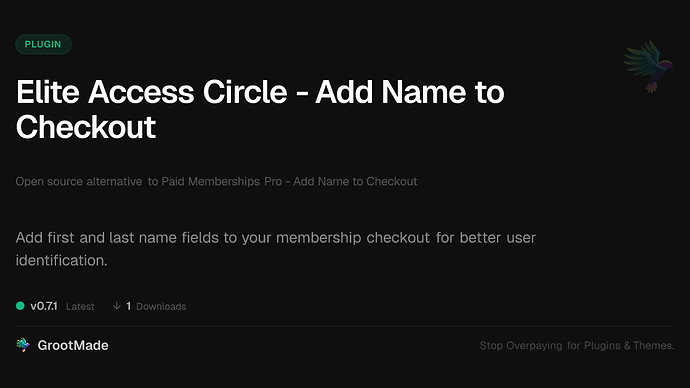 Elite Access Circle - Add Name to Checkout