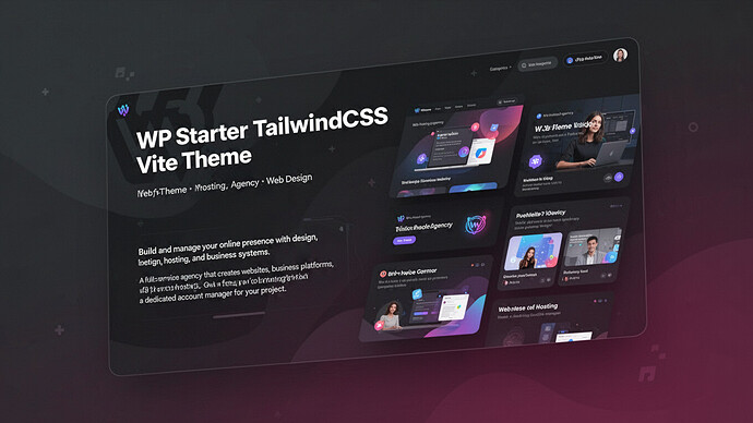 WP Starter TailwindCSS Vite Theme