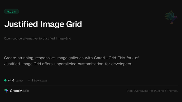 Justified Image Grid