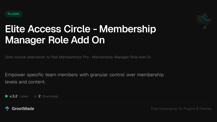 Elite Access Circle - Membership Manager Role Add On