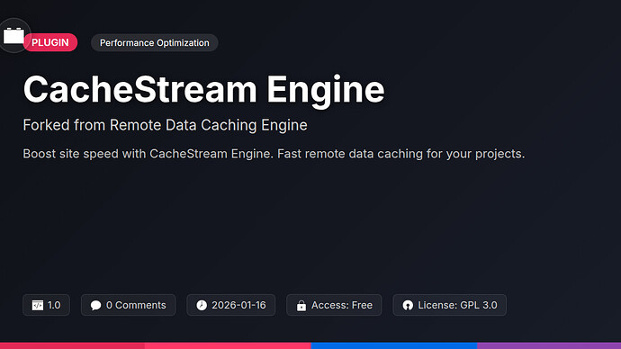 Remote Data Caching Engine